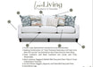 Southern Home Furnishings - Hobnob Sectional in Off White - 7902-26L 29 16KP 21R Hobnob Cotton - GreatFurnitureDeal