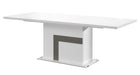 J&M Furniture - Luxuria Modern 10 Piece Dining Room Set in White and Grey - 18122-DT-10SET - GreatFurnitureDeal