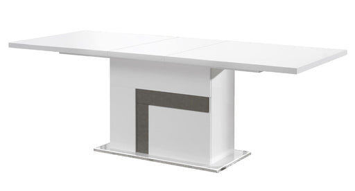 J&M Furniture - Luxuria Modern 5 Piece Dining Table Set in White and Grey - 18122-DT-5SET - GreatFurnitureDeal