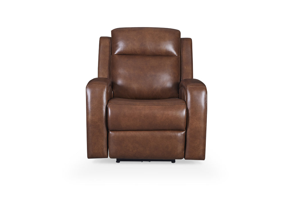 GFD Leather - Cheyenne Swivel Dual Power Lay Flat Recliner - M433-10 - GreatFurnitureDeal