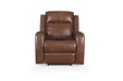 GFD Leather - Cheyenne Swivel Dual Power Lay Flat Recliner - M433-10 - GreatFurnitureDeal