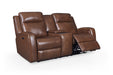 GFD Leather - Cheyenne Dual Zero Gravity Power Loveseat with Console - M433-20 - GreatFurnitureDeal