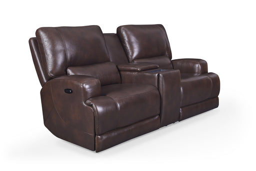 GFD Leather - Tahoe Dual Zero Gravity Power Console Loveseat  - M522-20 - GreatFurnitureDeal