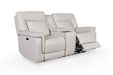 GFD Leather - Austin Dual Zero Gravity Power Loveseat with Console - M523-20 - GreatFurnitureDeal