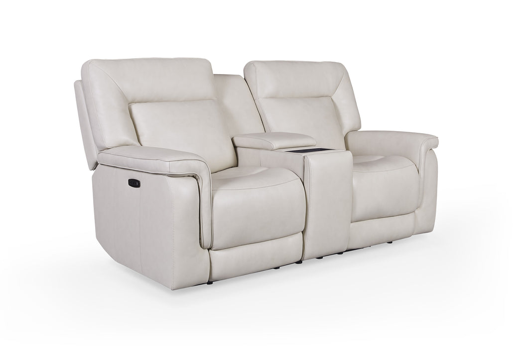 GFD Leather - Austin Dual Zero Gravity Power Loveseat with Console - M523-20 - GreatFurnitureDeal