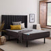 Malouf - Upholstered Highrise™ Bed Frame - GreatFurnitureDeal