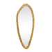 Worlds Away - Organic Oval Shaped Mirror In Brass Finish - MACY - GreatFurnitureDeal