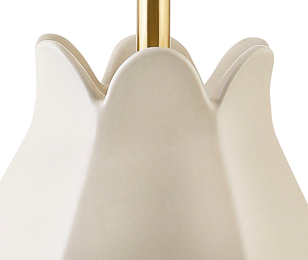 Worlds Away - Mae Organic Floral Inspired Ceramic Table Lamp In Beige Glaze - MAE BG - GreatFurnitureDeal