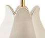 Worlds Away - Mae Organic Floral Inspired Ceramic Table Lamp In Beige Glaze - MAE BG - GreatFurnitureDeal