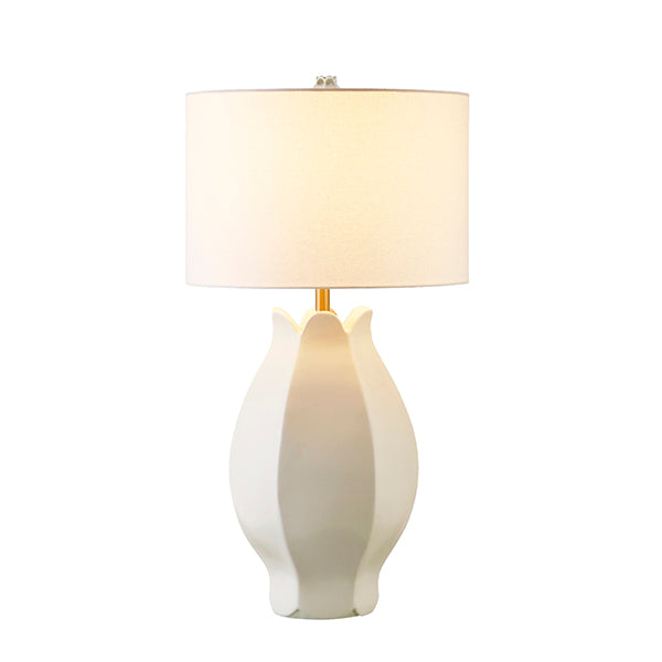 Worlds Away - Mae Organic Floral Inspired Ceramic Table Lamp In Beige Glaze - MAE BG - GreatFurnitureDeal