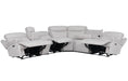 Parker Living - Alpine 6 Piece Zero Gravity Modular Power Reclining Sectional in Airy Snow - MALP-PACKA(HZ)-AISN - GreatFurnitureDeal