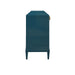 Worlds Away - Marcella Four Door Buffet With Brass Mesh Grill Door Fronts In Teal Lacquer - MARCELLA TL - GreatFurnitureDeal