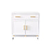 Worlds Away - Marcus White Lacquer 2 Door Cabinet - MARCUS WH - GreatFurnitureDeal