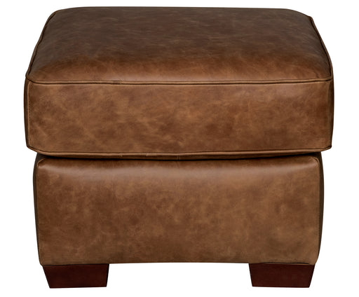 Mariano Italian Leather Furniture - Mark Ottoman in Cinnamon - Mark-CINNAMON-O - GreatFurnitureDeal