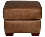 Mariano Italian Leather Furniture - Mark Ottoman in Cinnamon - Mark-CINNAMON-O - GreatFurnitureDeal