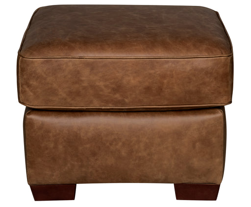 Mariano Italian Leather Furniture - Mark Storage Ottoman in Cinnamon - MARK-O - GreatFurnitureDeal