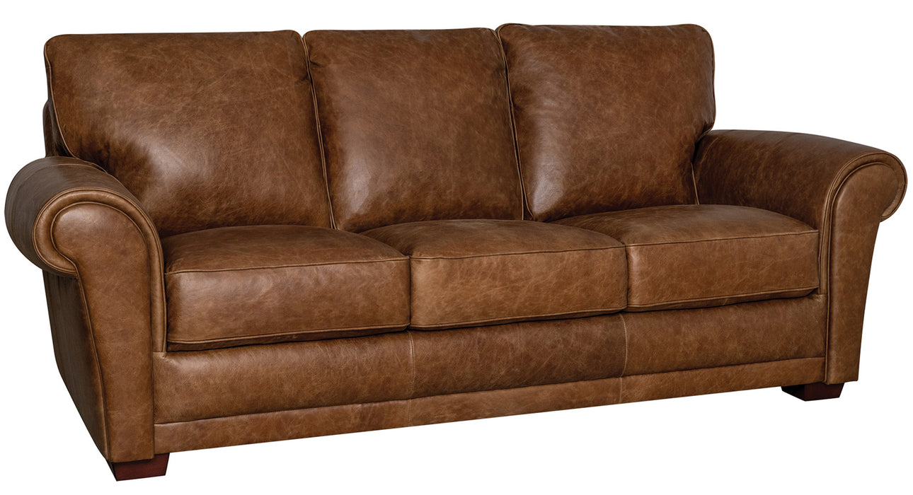 Mariano Italian Leather Furniture - Mark 4 PC Living Room Set in Cinnamon - Mark-CINNAMON-SLCO - GreatFurnitureDeal