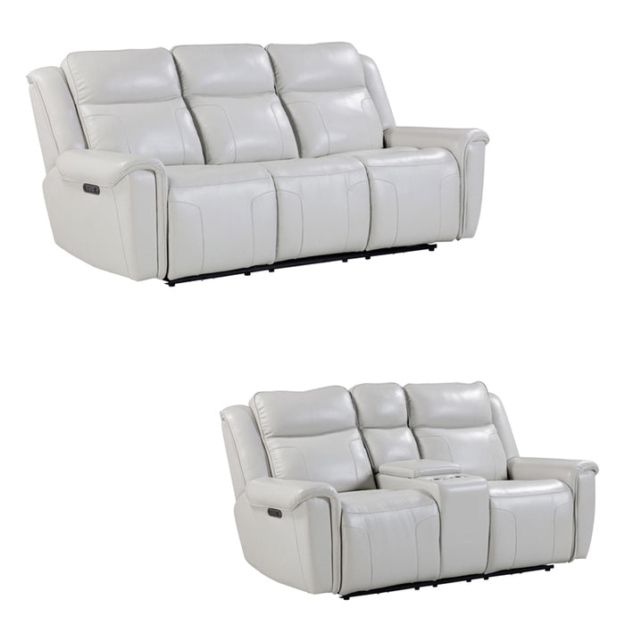 Parker Living - Atlantis 2 Piece Power Reclining Sofa Set in Whisper Ivory - MATL#832PHZ-WSIV-2SET - GreatFurnitureDeal