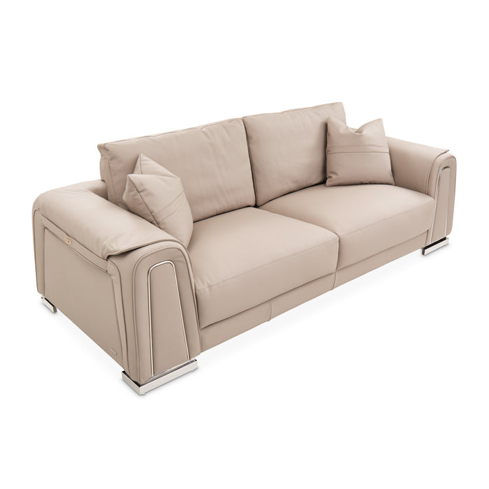 AICO Furniture - Mia Bella"Bergamo"Sofa"St. Steel - MB-BRGMO15-TPE-13 - GreatFurnitureDeal