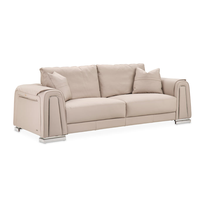 AICO Furniture - Mia Bella"Bergamo"Sofa"St. Steel - MB-BRGMO15-TPE-13 - GreatFurnitureDeal