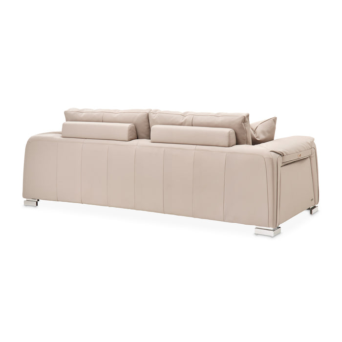 AICO Furniture - Mia Bella"Bergamo"Sofa"St. Steel - MB-BRGMO15-TPE-13 - GreatFurnitureDeal