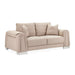 AICO Furniture - Mia Bella"Bergamo"Loveseat "St. Steel - MB-BRGMO25-TPE-13 - GreatFurnitureDeal