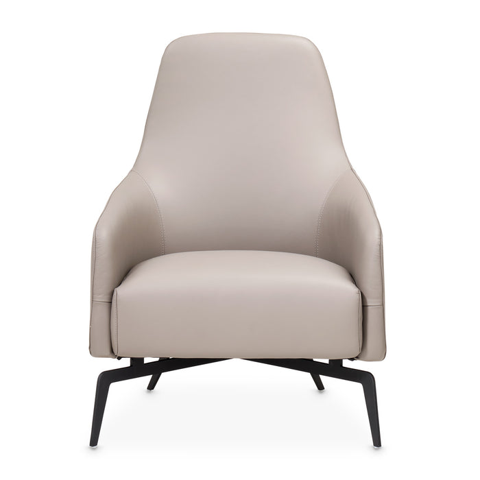 AICO Furniture - Mia Bella"Bergamo"Accent Chair"St. Steel - MB-BRGMO34-BRN-13 - GreatFurnitureDeal