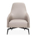 AICO Furniture - Mia Bella"Bergamo"Accent Chair"St. Steel - MB-BRGMO34-BRN-13 - GreatFurnitureDeal