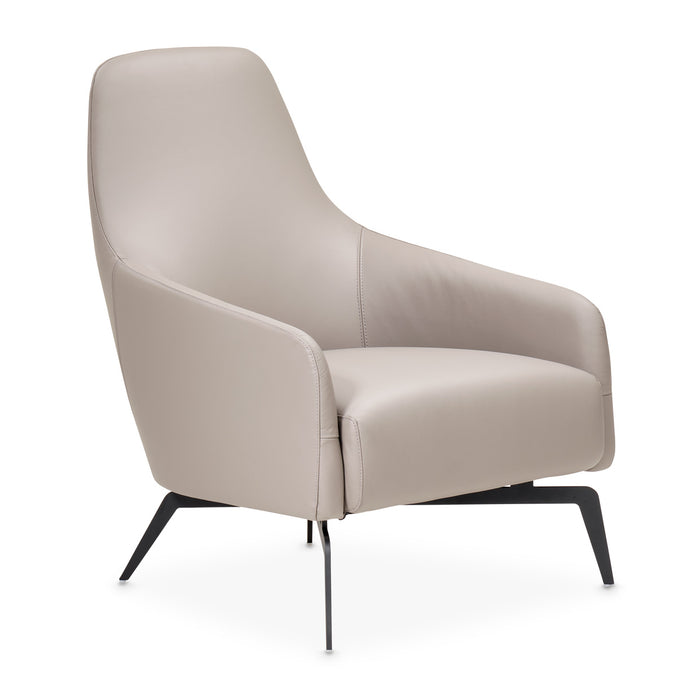 AICO Furniture - Mia Bella"Bergamo"Accent Chair"St. Steel - MB-BRGMO34-BRN-13 - GreatFurnitureDeal