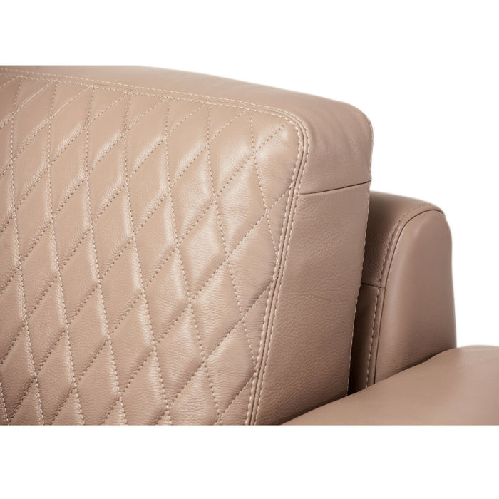 AICO Furniture - Gianna Leather Chair & A Half in Coffee - MB-GIANN38-PCH-801