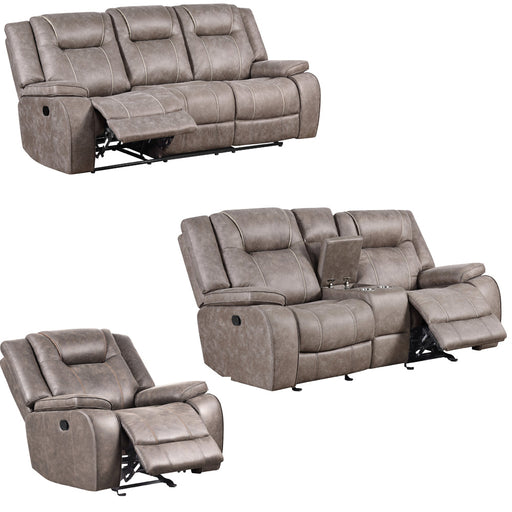 Parker Living - Blake 3 Piece Manual Living Room Set in Desert Taupe - MBLA#832-DTAU-3SET - GreatFurnitureDeal