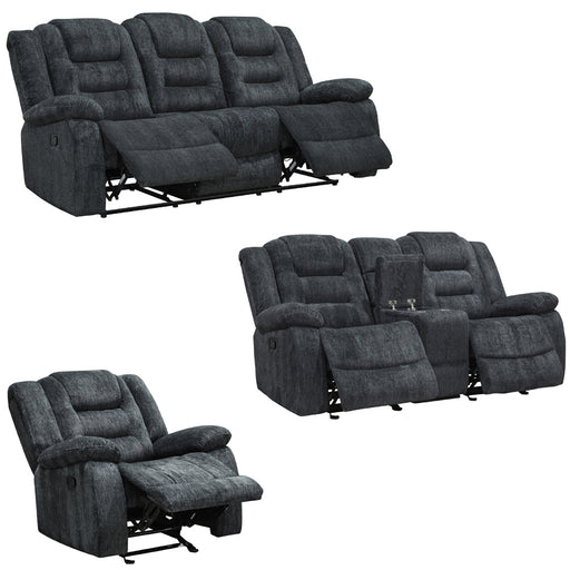 Parker Living - Bolton 3 Piece Manual Dual Reclining Sofa Set in Misty Storm - MBOL-321-MISS - GreatFurnitureDeal