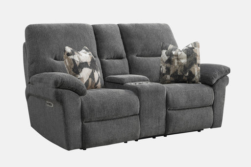 Parker Living - Bryant Power Console Loveseat in Ruffles Coal - MBRY#822CPH-RFC - GreatFurnitureDeal