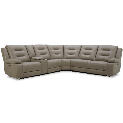 Parker Living - Caldwell 6 Piece Modular Power Reclining Sectional in Tahoe Fog - MCAL-PACKA(H)-TACH - GreatFurnitureDeal