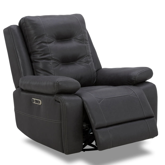 Parker Living - Caldwell Power Swivel Glider Recliner in Tahoe Charcoal (Set of 2) - MCAL#812GSPH-TACH - GreatFurnitureDeal
