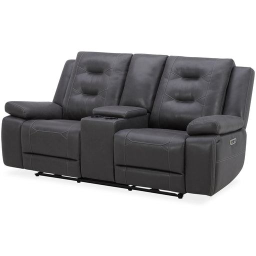 Parker Living - Caldwell Power Console Loveseat in Tahoe Charcoal - MCAL#822CPH-TACH - GreatFurnitureDeal