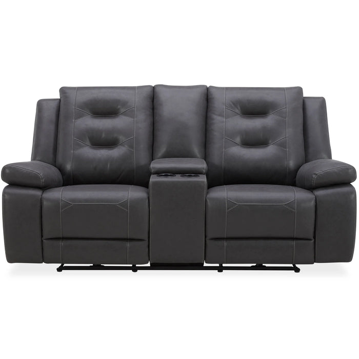 Parker Living - Caldwell Power Console Loveseat in Tahoe Charcoal - MCAL#822CPH-TACH - GreatFurnitureDeal