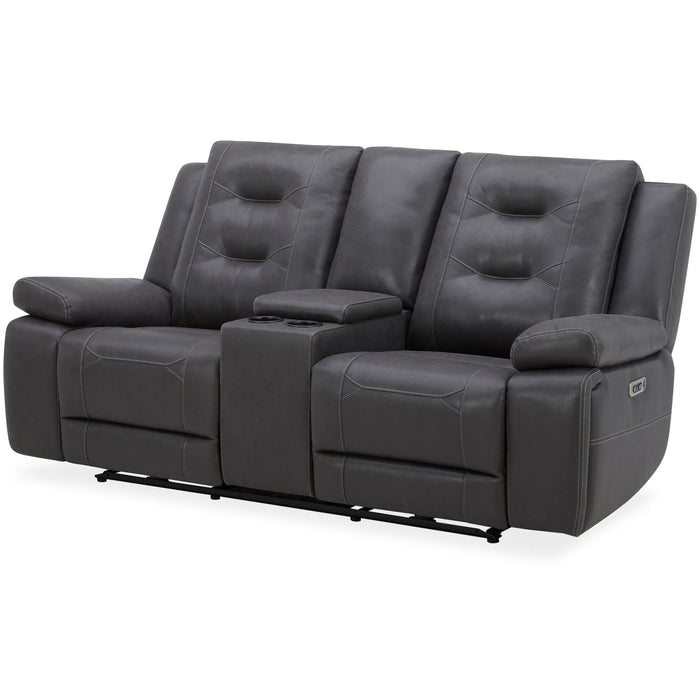 Parker Living - Caldwell 2 Piece Power Reclining Living Room Set in Tahoe Charcoal - MCAL-321PH-TACH-2SET - GreatFurnitureDeal