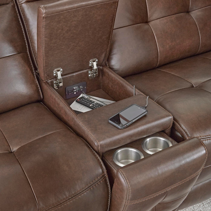 Parker Living - Canterbury 6 Piece Modular Power Reclining Sectional Sofa in Acorn - MCAN-PACKA(HZ)-ACO - GreatFurnitureDeal