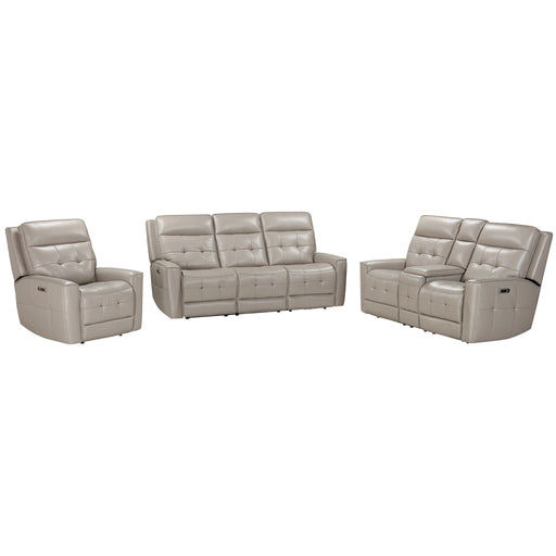 Parker Living - Canterbury Power Zero Gravity Console Loveseat in Pewter - MCAN#822CPHZ-PEW - GreatFurnitureDeal