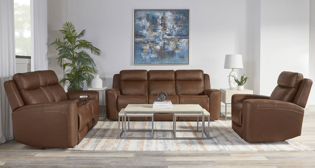 Parker Living - Calgary Power Reclining Console Loveseat in Autumn Umber - MCGR#822CPH-ATUB - GreatFurnitureDeal