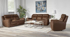 Parker Living - Calgary Power Reclining Console Loveseat in Autumn Umber - MCGR#822CPH-ATUB - GreatFurnitureDeal
