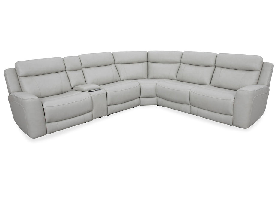 Parker Living - Calgary 6 Piece Modular Power Reclining Sectional Sofa in Stone - MCGR-PACKA(H)-STNE - GreatFurnitureDeal