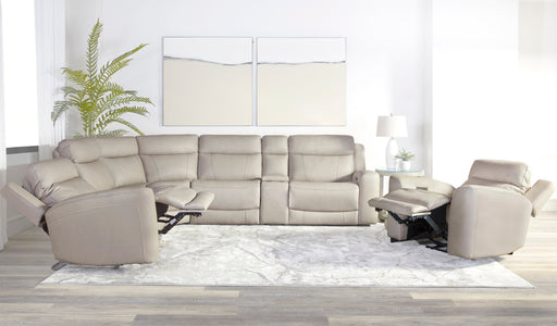 Parker Living - Calgary 6 Piece Modular Power Reclining Sectional Sofa in Stone - MCGR-PACKA(H)-STNE - GreatFurnitureDeal