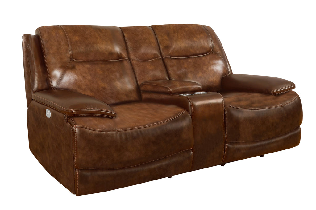 Parker Living - Colossus Power Console Loveseat in Napoli Brown - MCOL#822CPHZ-NBR