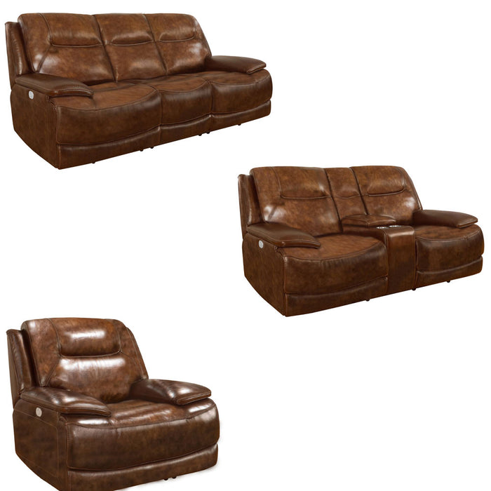 Parker Living - Colossus 3 Piece Power Living Room Set in Napoli Brown - MCOL#832PHZ-NBR-3SET - GreatFurnitureDeal