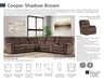Parker Living - Cooper 6 Piece Reclining Sectional in Shadow Brown - MCOO-PACKA-SBR - GreatFurnitureDeal