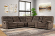 Parker Living - Cooper 6 Piece Reclining Sectional in Shadow Brown - MCOO-PACKA-SBR - GreatFurnitureDeal