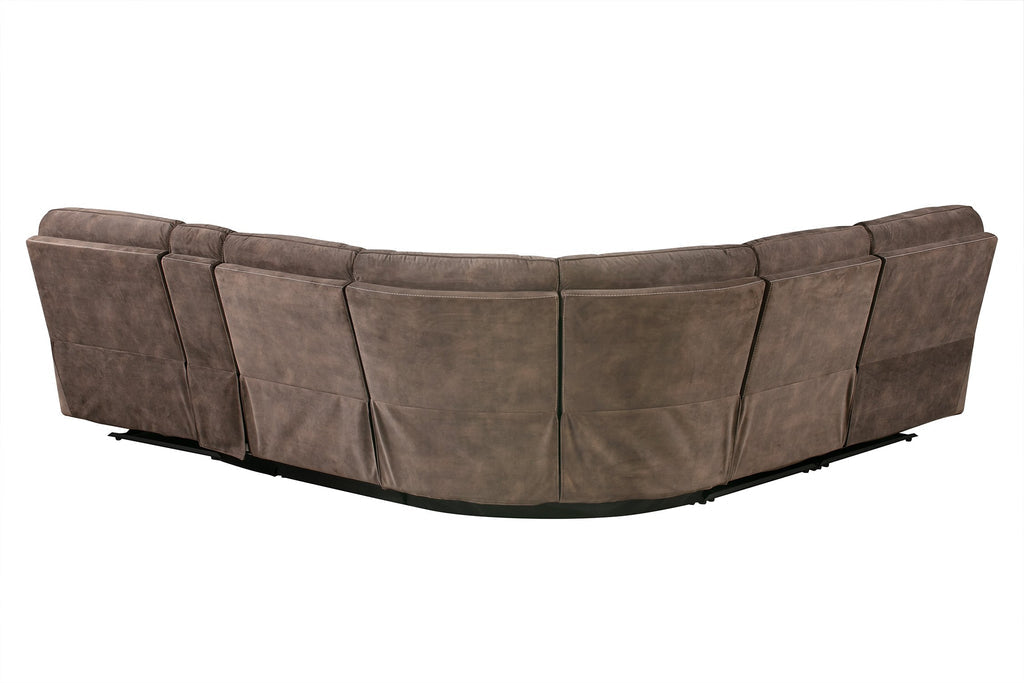 Parker Living - Cooper 6 Piece Reclining Sectional in Shadow Brown - MCOO-PACKA-SBR - GreatFurnitureDeal