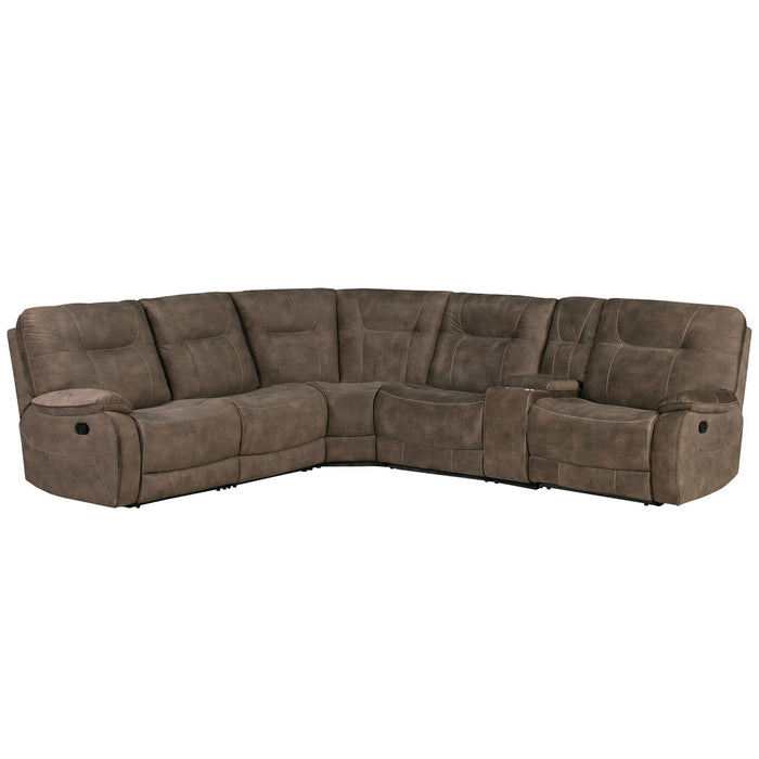 Parker Living - Cooper 6 Piece Reclining Sectional in Shadow Brown - MCOO-PACKA-SBR - GreatFurnitureDeal